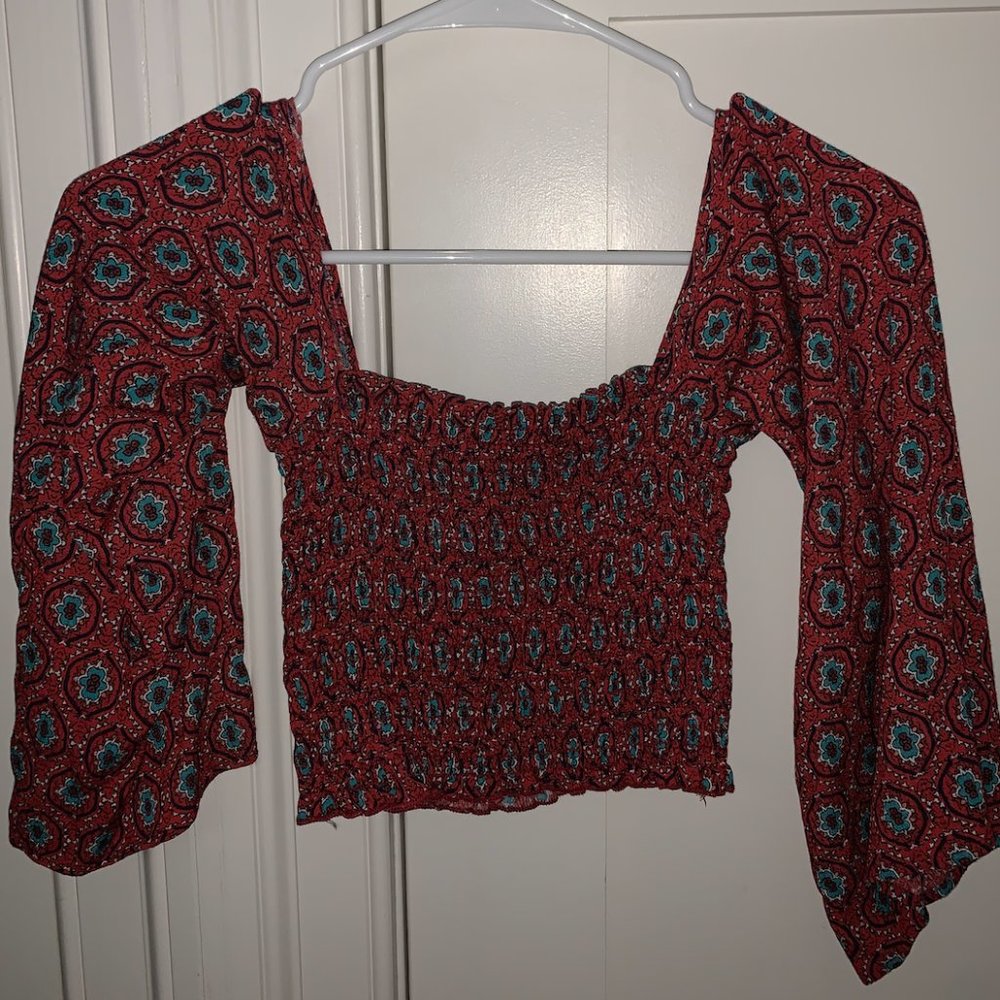 Off the shoulder crop top